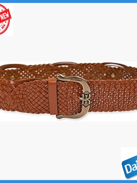 Wide Braided Leather Belt Adjustable Harness Buckle Size X-Large main image 6